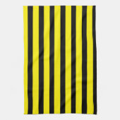 Linge De Cuisine Bande jaune et noire (Vertical)