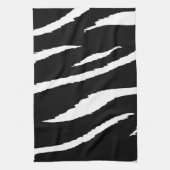 Linge De Cuisine Bande noire et blanche (Vertical)