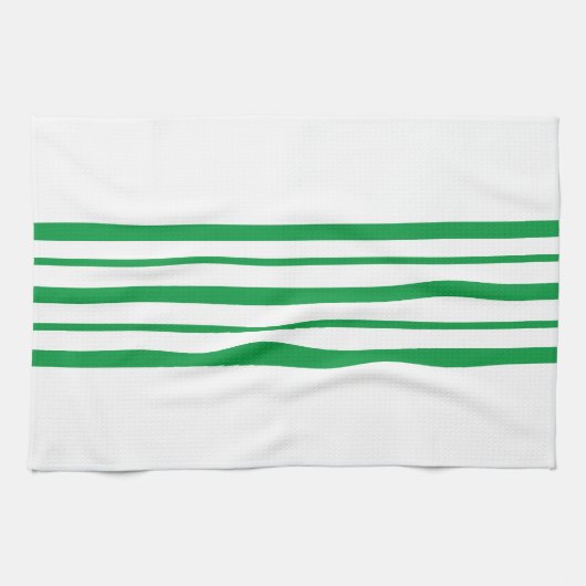 Linge De Cuisine Bande verte (Horizontal)