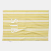 Linge De Cuisine Bande victorienne avec Monogramme (Horizontal)