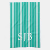 Linge De Cuisine Bande victorienne avec monogramme (Vertical)