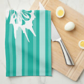 Linge De Cuisine Bande victorienne avec papillon (Quart Plié)