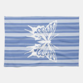 Linge De Cuisine Bande victorienne du Danube avec papillon (Horizontal)