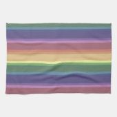 Linge De Cuisine Bandes arc-en-ciel coupées (Horizontal)