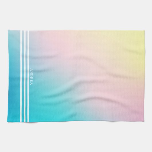 Linge De Cuisine Bandes blanches arrière - plans à pente douce (Horizontal)