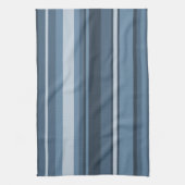 Linge De Cuisine Bandes bleu gris (Vertical)