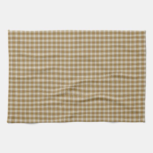 Linge De Cuisine Bandes Chic Plaid Or (Horizontal)