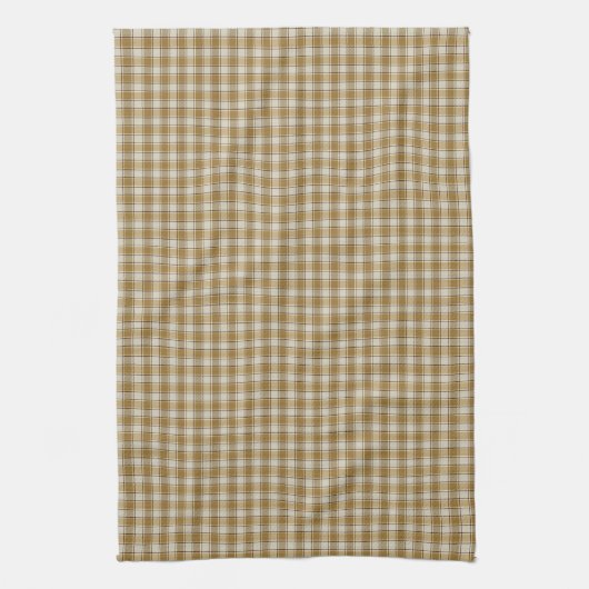 Linge De Cuisine Bandes Chic Plaid Or (Vertical)