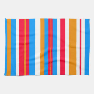 Linge De Cuisine bandes colorées