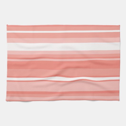 Linge De Cuisine Bandes coralliennes (Horizontal)