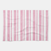 Linge De Cuisine Bandes d'aquarelle rose doux (Horizontal)