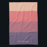Linge De Cuisine Bandes de couleur automne -<br><div class="desc">Découvrez la chaleur de l'automne avec notre serviette de cuisine 'Autumn Bliss'. Dotées de bandes Viola Purple,  Rose Dusky,  Terra Cotta et Caramel Powder,  ces serviettes haut de gamme offrent un confort luxueux,  une durabilité et une touche d'élégance saisonnière. Levez votre décor de cuisine cet automne.</div>
