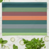 Linge De Cuisine Bandes de couleurs (Plié)