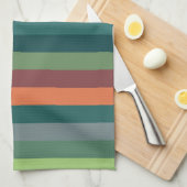 Linge De Cuisine Bandes de couleurs (Quart Plié)