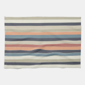 Linge De Cuisine Bandes de palette de couleurs cool (Horizontal)