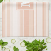 Linge De Cuisine Bandes de pêche monogramme (Plié)