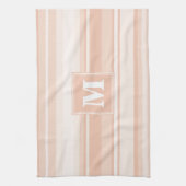 Linge De Cuisine Bandes de pêche monogramme (Vertical)