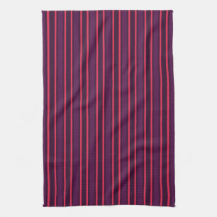 Linge De Cuisine Bandes de prunes et de bonbons rouges