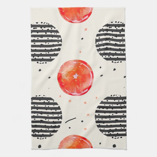 Linge De Cuisine Bandes de tranches de citron bold (10) (Vertical)