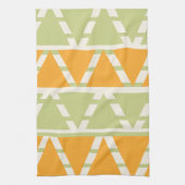 Linge De Cuisine Bandes de Triangle Orange Vert (Vertical)