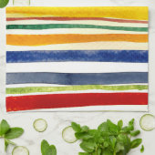 Linge De Cuisine bandes d'été (Plié)