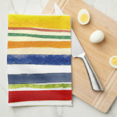 Linge De Cuisine bandes d'été (Quart Plié)