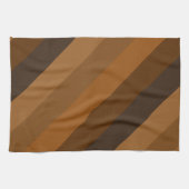 Linge De Cuisine Bandes diagonales Brown rustiques (Horizontal)
