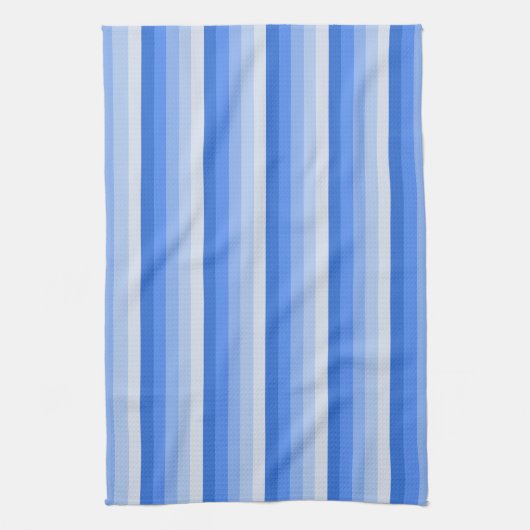Linge De Cuisine Bandes d'ombre bleues (Vertical)