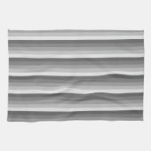 Linge De Cuisine Bandes d'ombre grises (Horizontal)