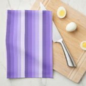 Linge De Cuisine Bandes d'ombre violette (Quart Plié)