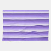 Linge De Cuisine Bandes d'ombre violette (Horizontal)