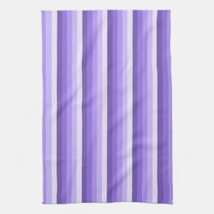 Linge De Cuisine Bandes d'ombre violette