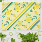 Linge De Cuisine Bandes et fleurs (Plié)