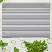 Linge De Cuisine Bandes grises (Plié)