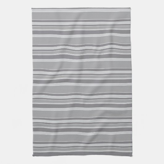 Linge De Cuisine Bandes grises (Vertical)