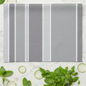 Linge De Cuisine Bandes grises (Plié)