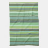 Linge De Cuisine Bandes horizontales vert olive (Vertical)