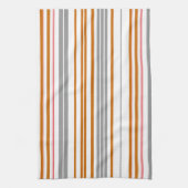 Linge De Cuisine Bandes marron gris mignonne (Vertical)