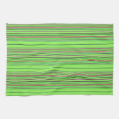 Linge De Cuisine Bandes multicolores de chaux (Horizontal)
