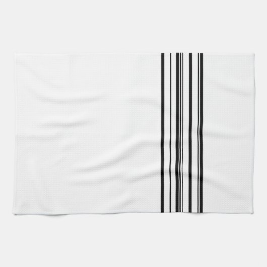 Linge De Cuisine Bandes noires (Horizontal)
