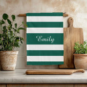 Linge De Cuisine Bandes Noires Et Blances Nom du Motif Imprimer