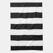 Linge De Cuisine Bandes noires et blanches, Motif rayé, Lignes (Vertical)