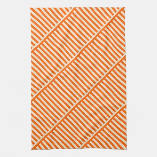 Linge De Cuisine Bandes orange (Vertical)