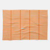 Linge De Cuisine Bandes orange (Horizontal)