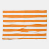 Linge De Cuisine Bandes orange et blanches de sécurité (Horizontal)