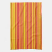 Linge De Cuisine Bandes Orange Rouge Jaune (Vertical)