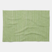 Linge De Cuisine Bandes pâles vert olive (Horizontal)
