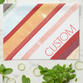 Linge De Cuisine Bandes personnalisées (Plié)