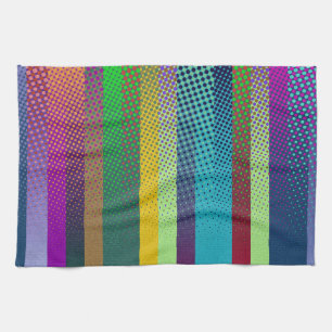 Linge De Cuisine Bandes pointillées Motif couleur + vos idées