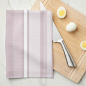 Linge De Cuisine Bandes roses à quartz rose (Quart Plié)